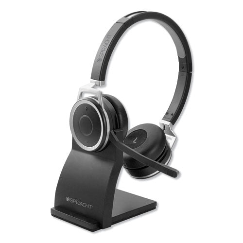 Spracht wholesale. Zum Bt Prestige Headset With Usb Dongle, Binaural, Over-the-head, Black. HSD Wholesale: Janitorial Supplies, Breakroom Supplies, Office Supplies.