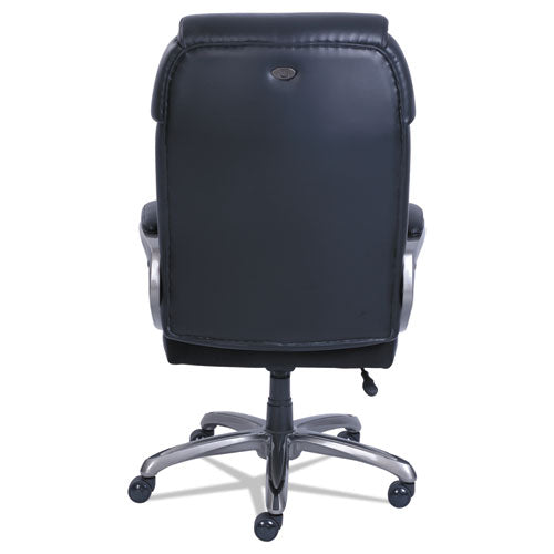 SertaPedic® wholesale. Cosset Big And Tall Executive Chair, Supports Up To 400 Lbs., Black Seat-black Back, Slate Base. HSD Wholesale: Janitorial Supplies, Breakroom Supplies, Office Supplies.