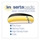 SertaPedic® wholesale. Cosset Mid-back Executive Chair, Supports Up To 275 Lbs., Black Seat-black Back, Slate Base. HSD Wholesale: Janitorial Supplies, Breakroom Supplies, Office Supplies.