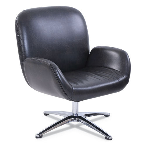 SertaPedic® wholesale. Tavern Collection Lounge Chair, 31.25" X 29.25" X 37.25", Distressed Brown Seat-distressed Brown Back, Chrome Silver Base. HSD Wholesale: Janitorial Supplies, Breakroom Supplies, Office Supplies.