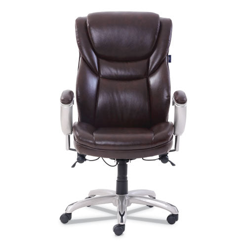 SertaPedic® wholesale. Emerson Executive Task Chair, Supports Up To 300 Lbs., Brown Seat-brown Back, Silver Base. HSD Wholesale: Janitorial Supplies, Breakroom Supplies, Office Supplies.
