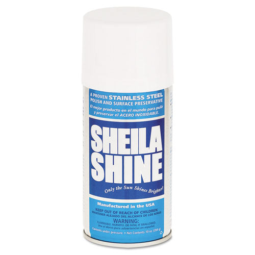 Sheila Shine wholesale. Stainless Steel Cleaner And Polish, 10 Oz Aerosol Spray, 12-carton. HSD Wholesale: Janitorial Supplies, Breakroom Supplies, Office Supplies.