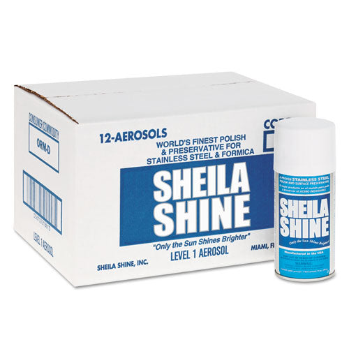 Sheila Shine wholesale. Stainless Steel Cleaner And Polish, 10 Oz Aerosol Spray, 12-carton. HSD Wholesale: Janitorial Supplies, Breakroom Supplies, Office Supplies.
