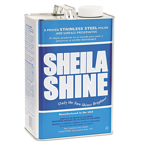 Sheila Shine wholesale. Stainless Steel Cleaner And Polish, 1 Gal Can. HSD Wholesale: Janitorial Supplies, Breakroom Supplies, Office Supplies.