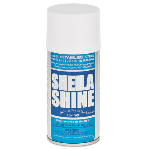 Sheila Shine wholesale. Low Voc Stainless Steel Cleaner And Polish, 10 Oz Spray Can, 12-carton. HSD Wholesale: Janitorial Supplies, Breakroom Supplies, Office Supplies.