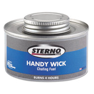 Sterno® wholesale. Handy Wick Chafing Fuel, Can, Methanol, Four-hour Burn, 24-carton. HSD Wholesale: Janitorial Supplies, Breakroom Supplies, Office Supplies.