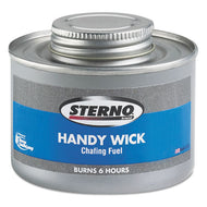 Sterno® wholesale. Handy Wick Chafing Fuel, Can, Methanol, Six-hour Burn, 24-carton. HSD Wholesale: Janitorial Supplies, Breakroom Supplies, Office Supplies.