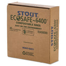 Stout® by Envision™ wholesale. Ecosafe-6400 Bags, 13 Gal, 0.85 Mil, 24" X 30", Green, 45-box. HSD Wholesale: Janitorial Supplies, Breakroom Supplies, Office Supplies.