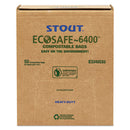Stout® by Envision™ wholesale. Ecosafe-6400 Bags, 32 Gal, 0.85 Mil, 33" X 48", Green, 50-box. HSD Wholesale: Janitorial Supplies, Breakroom Supplies, Office Supplies.