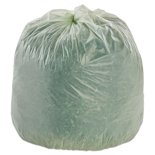 Stout® by Envision™ wholesale. Ecosafe-6400 Bags, 32 Gal, 0.85 Mil, 33" X 48", Green, 50-box. HSD Wholesale: Janitorial Supplies, Breakroom Supplies, Office Supplies.