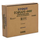 Stout® by Envision™ wholesale. Ecosafe-6400 Bags, 48 Gal, 0.85 Mil, 42" X 48", Green, 40-box. HSD Wholesale: Janitorial Supplies, Breakroom Supplies, Office Supplies.