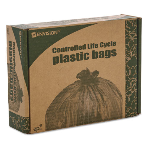 Stout® by Envision™ wholesale. Controlled Life-cycle Plastic Trash Bags, 13 Gal, 0.7 Mil, 24" X 30", White, 120-box. HSD Wholesale: Janitorial Supplies, Breakroom Supplies, Office Supplies.