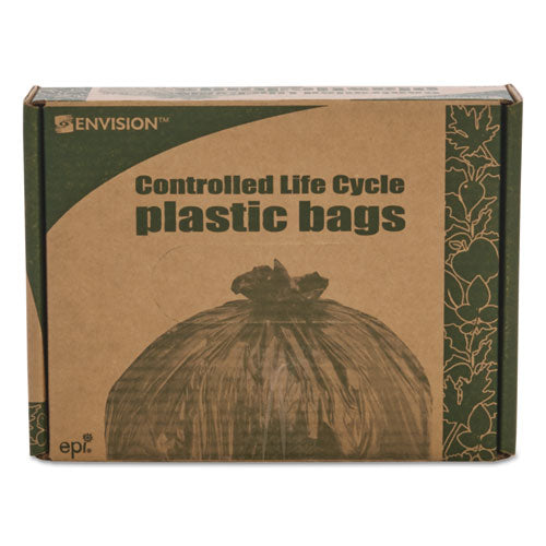 Stout® by Envision™ wholesale. Controlled Life-cycle Plastic Trash Bags, 13 Gal, 0.7 Mil, 24" X 30", White, 120-box. HSD Wholesale: Janitorial Supplies, Breakroom Supplies, Office Supplies.