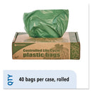 Stout® by Envision™ wholesale. Controlled Life-cycle Plastic Trash Bags, 33 Gal, 1.1 Mil, 33" X 40", Green, 40-box. HSD Wholesale: Janitorial Supplies, Breakroom Supplies, Office Supplies.