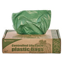 Stout® by Envision™ wholesale. Controlled Life-cycle Plastic Trash Bags, 33 Gal, 1.1 Mil, 33" X 40", Green, 40-box. HSD Wholesale: Janitorial Supplies, Breakroom Supplies, Office Supplies.