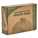 Stout® by Envision™ wholesale. Controlled Life-cycle Plastic Trash Bags, 39 Gal, 1.1 Mil, 33" X 44", Brown, 40-box. HSD Wholesale: Janitorial Supplies, Breakroom Supplies, Office Supplies.