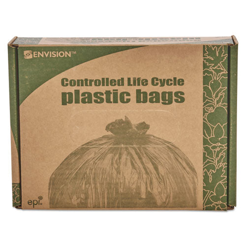 Stout® by Envision™ wholesale. Controlled Life-cycle Plastic Trash Bags, 39 Gal, 1.1 Mil, 33" X 44", Brown, 40-box. HSD Wholesale: Janitorial Supplies, Breakroom Supplies, Office Supplies.