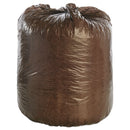 Stout® by Envision™ wholesale. Controlled Life-cycle Plastic Trash Bags, 39 Gal, 1.1 Mil, 33" X 44", Brown, 40-box. HSD Wholesale: Janitorial Supplies, Breakroom Supplies, Office Supplies.