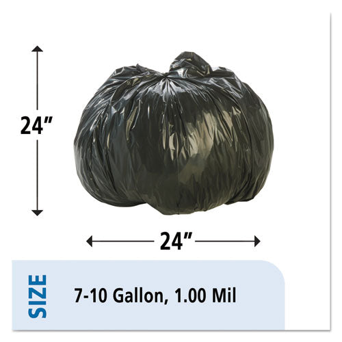 Stout® by Envision™ wholesale. Total Recycled Content Plastic Trash Bags, 10 Gal, 1 Mil, 24" X 24", Brown-black, 250-carton. HSD Wholesale: Janitorial Supplies, Breakroom Supplies, Office Supplies.