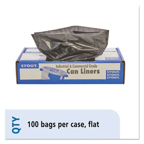 Stout® by Envision™ wholesale. Total Recycled Content Plastic Trash Bags, 30 Gal, 1.3 Mil, 30" X 39", Brown-black, 100-carton. HSD Wholesale: Janitorial Supplies, Breakroom Supplies, Office Supplies.