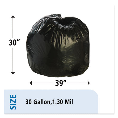 Stout® by Envision™ wholesale. Total Recycled Content Plastic Trash Bags, 30 Gal, 1.3 Mil, 30" X 39", Brown-black, 100-carton. HSD Wholesale: Janitorial Supplies, Breakroom Supplies, Office Supplies.