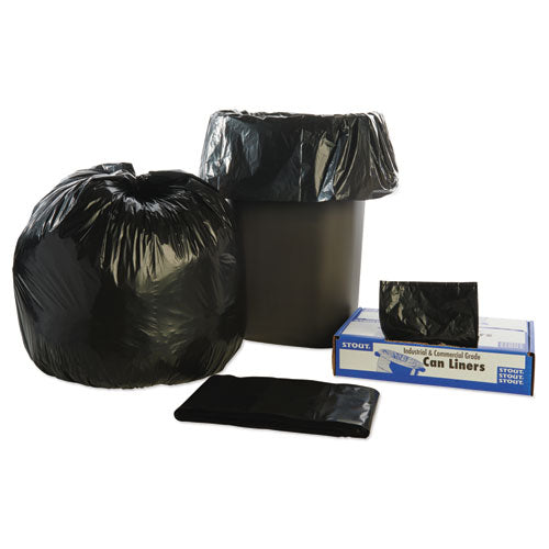 Stout® by Envision™ wholesale. Total Recycled Content Plastic Trash Bags, 33 Gal, 1.5 Mil, 33" X 40", Brown-black, 100-carton. HSD Wholesale: Janitorial Supplies, Breakroom Supplies, Office Supplies.