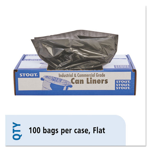 Stout® by Envision™ wholesale. Total Recycled Content Plastic Trash Bags, 33 Gal, 1.5 Mil, 33" X 40", Brown-black, 100-carton. HSD Wholesale: Janitorial Supplies, Breakroom Supplies, Office Supplies.