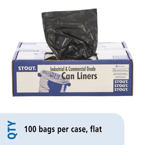 Stout® by Envision™ wholesale. Total Recycled Content Plastic Trash Bags, 60 Gal, 1.5 Mil, 36" X 58", Brown-black, 100-carton. HSD Wholesale: Janitorial Supplies, Breakroom Supplies, Office Supplies.