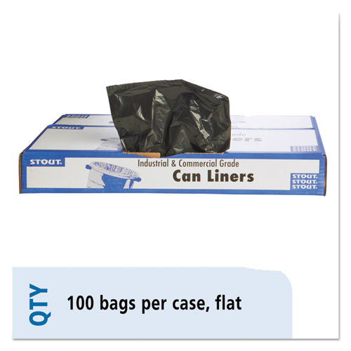 Stout® by Envision™ wholesale. Total Recycled Content Plastic Trash Bags, 60 Gal, 1.5 Mil, 38" X 60", Brown-black, 100-carton. HSD Wholesale: Janitorial Supplies, Breakroom Supplies, Office Supplies.