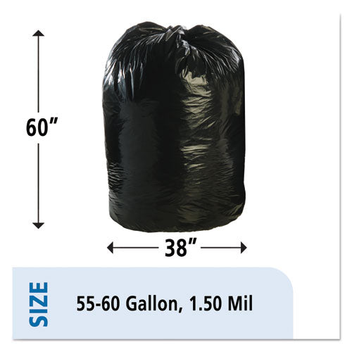 Stout® by Envision™ wholesale. Total Recycled Content Plastic Trash Bags, 60 Gal, 1.5 Mil, 38" X 60", Brown-black, 100-carton. HSD Wholesale: Janitorial Supplies, Breakroom Supplies, Office Supplies.