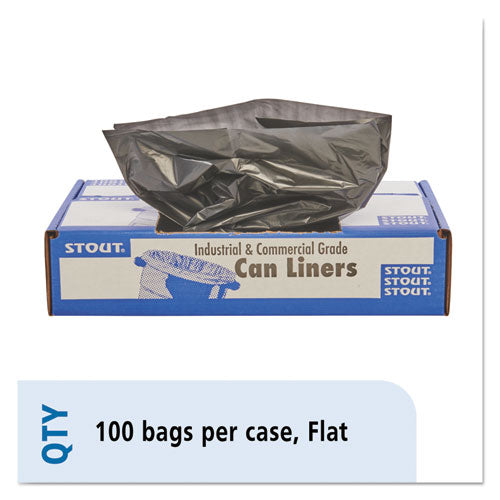 Stout® by Envision™ wholesale. Total Recycled Content Plastic Trash Bags, 45 Gal, 1.5 Mil, 40" X 48", Brown-black, 100-carton. HSD Wholesale: Janitorial Supplies, Breakroom Supplies, Office Supplies.