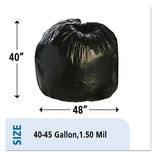 Stout® by Envision™ wholesale. Total Recycled Content Plastic Trash Bags, 45 Gal, 1.5 Mil, 40" X 48", Brown-black, 100-carton. HSD Wholesale: Janitorial Supplies, Breakroom Supplies, Office Supplies.