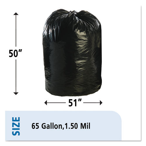 Stout® by Envision™ wholesale. Total Recycled Content Plastic Trash Bags, 65 Gal, 1.5 Mil, 50" X 51", Brown-black, 100-carton. HSD Wholesale: Janitorial Supplies, Breakroom Supplies, Office Supplies.