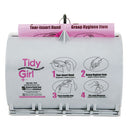 Tidy Girl™ wholesale. Plastic Feminine Hygiene Disposal Bag Dispenser, Gray. HSD Wholesale: Janitorial Supplies, Breakroom Supplies, Office Supplies.