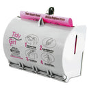 Tidy Girl™ wholesale. Plastic Feminine Hygiene Disposal Bag Dispenser, Gray. HSD Wholesale: Janitorial Supplies, Breakroom Supplies, Office Supplies.