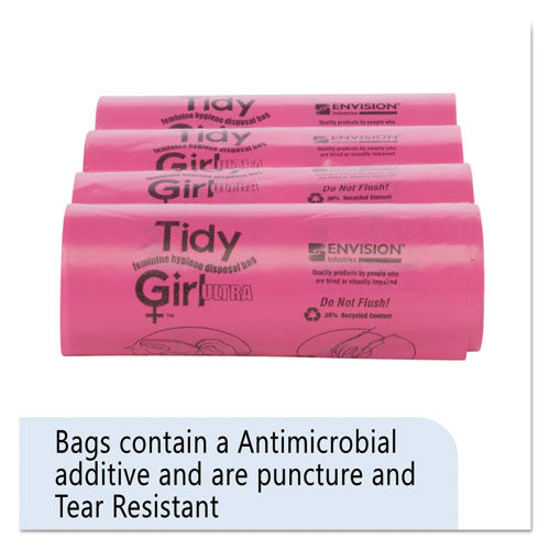 Tidy Girl™ wholesale. Feminine Hygiene Sanitary Disposal Bags, 4" X 10", Natural, 600-carton. HSD Wholesale: Janitorial Supplies, Breakroom Supplies, Office Supplies.