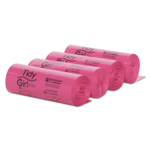 Tidy Girl™ wholesale. Feminine Hygiene Sanitary Disposal Bags, 4" X 10", Natural, 600-carton. HSD Wholesale: Janitorial Supplies, Breakroom Supplies, Office Supplies.
