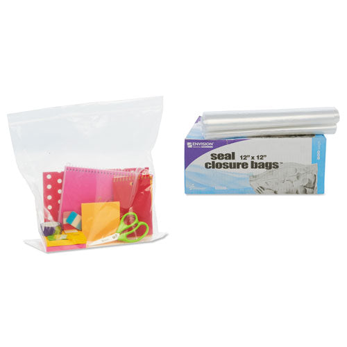 Stout® by Envision™ wholesale. Seal Closure Bags, 2 Mil, 12" X 12", Clear, 500-carton. HSD Wholesale: Janitorial Supplies, Breakroom Supplies, Office Supplies.