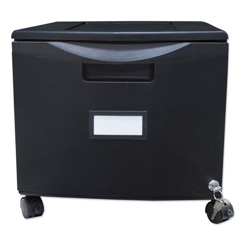 Storex wholesale. Single-drawer Mobile Filing Cabinet, 14.75w X 18.25d X 12.75h, Black. HSD Wholesale: Janitorial Supplies, Breakroom Supplies, Office Supplies.