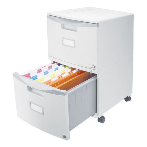 Storex wholesale. Two-drawer Mobile Filing Cabinet, 14.75w X 18.25d X 26h, Gray. HSD Wholesale: Janitorial Supplies, Breakroom Supplies, Office Supplies.