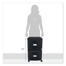 Storex wholesale. Two-drawer Mobile Filing Cabinet, 14.75w X 18.25d X 26h, Black. HSD Wholesale: Janitorial Supplies, Breakroom Supplies, Office Supplies.