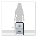 Storex wholesale. Two-drawer Mobile Filing Cabinet With Metal Siding, 19w X 15d X 23h, Silver-black. HSD Wholesale: Janitorial Supplies, Breakroom Supplies, Office Supplies.