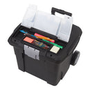 Storex wholesale. Premium File Cart, 15w X 16.38d X 14.25 To 30h, Black. HSD Wholesale: Janitorial Supplies, Breakroom Supplies, Office Supplies.