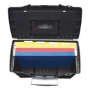 Storex wholesale. Portable Letter-legal Filebox With Organizer Lid, Letter-legal Files, 14.5" X 10.5" X 12", Black. HSD Wholesale: Janitorial Supplies, Breakroom Supplies, Office Supplies.