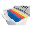 Storex wholesale. Portable Letter-legal Filebox With Organizer Lid, Letter-legal Files, 14.5" X 10.5" X 12", Clear-silver. HSD Wholesale: Janitorial Supplies, Breakroom Supplies, Office Supplies.