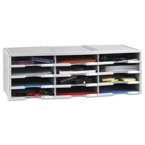 Storex wholesale. Storex Literature Organizer, 12 Section, 10 5-8 X 13 3-10 X 31 2-5, Gray. HSD Wholesale: Janitorial Supplies, Breakroom Supplies, Office Supplies.