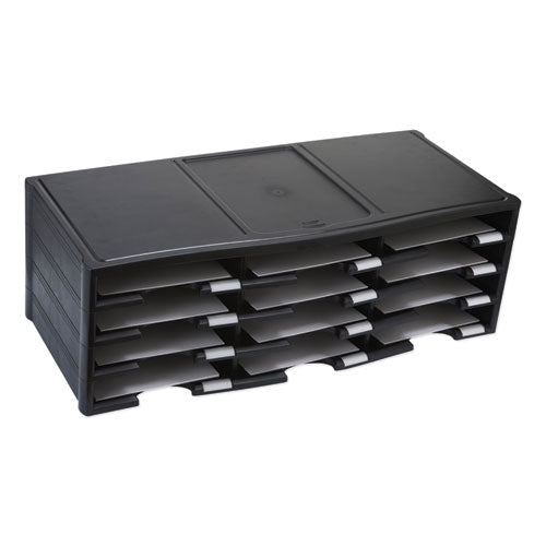 Storex wholesale. Storex Literature Organizer, 12 Section, 10 5-8 X 13 3-10 X 31 2-5, Black. HSD Wholesale: Janitorial Supplies, Breakroom Supplies, Office Supplies.