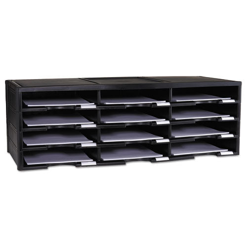 Storex wholesale. Storex Literature Organizer, 12 Section, 10 5-8 X 13 3-10 X 31 2-5, Black. HSD Wholesale: Janitorial Supplies, Breakroom Supplies, Office Supplies.