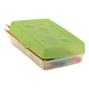 Storex wholesale. Pencil Box, 8.38" X 5.63" X 2.5", Randomly Assorted Colors. HSD Wholesale: Janitorial Supplies, Breakroom Supplies, Office Supplies.