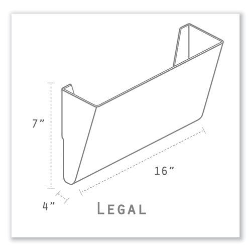 Storex wholesale. Wall File, Legal, 16 X 7, Single Pocket, Smoke. HSD Wholesale: Janitorial Supplies, Breakroom Supplies, Office Supplies.